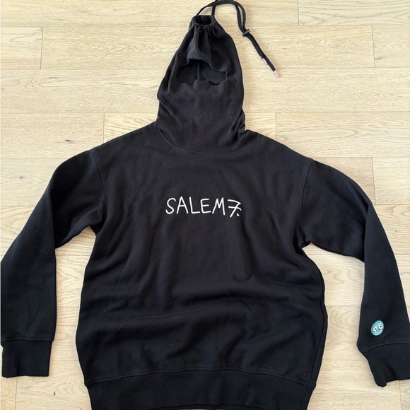 salem7 Other - Black Salem7 Hoodie With Skimask Attached